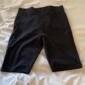 H&M black biker shorts (cotton) size medium